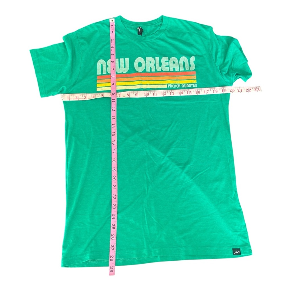 Unisex New Orleans Graphic Tees - Black, Blue, and Green - Size L (slim) - Picture 7 of 9